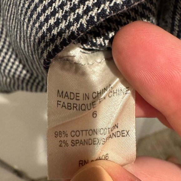 Theory Black and White Houndstooth Knee-Length Pencil Skirt for Work Size 6 - Picture 3 of 6